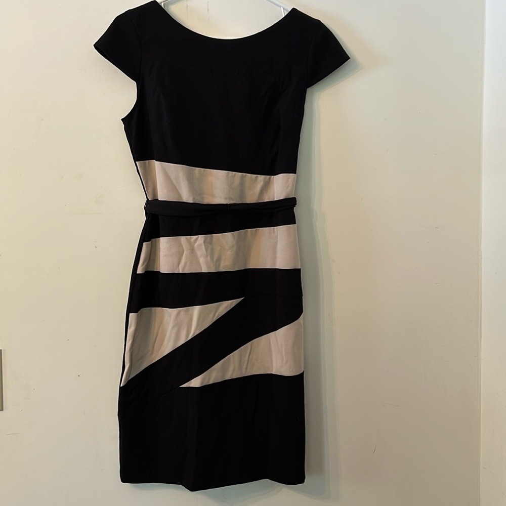 Alyx brand black and tan shift dress